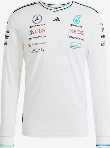 MERCEDES F1 2025 SWEATSHIRT WHITE
