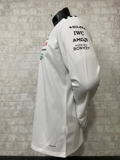 MERCEDES F1 2025 SWEATSHIRT WHITE