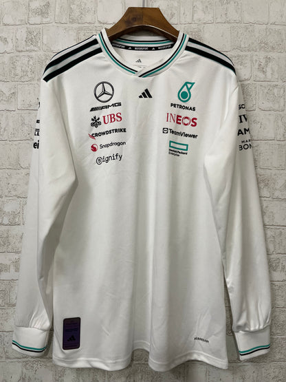MERCEDES F1 2025 SWEATSHIRT WHITE