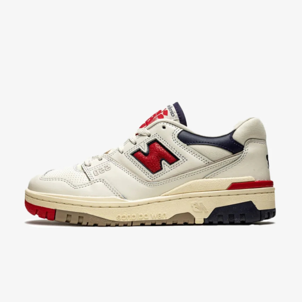 NEW BALANCE 550 x AIMÉ LEON DORE WHITE NAVY RED
