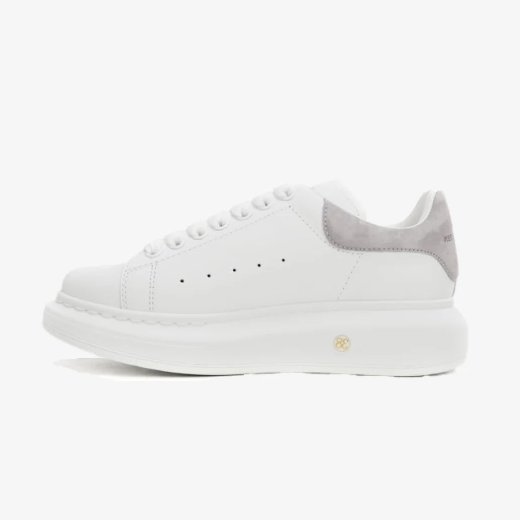 Alexander McQueen White Grey Velvet