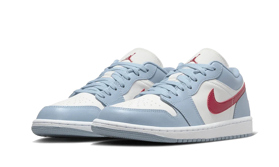 Air Jordan 1 Low Blue Whisper Dune Red