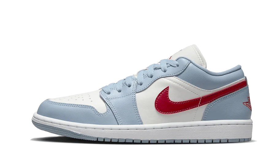 Air Jordan 1 Low Blue Whisper Dune Red