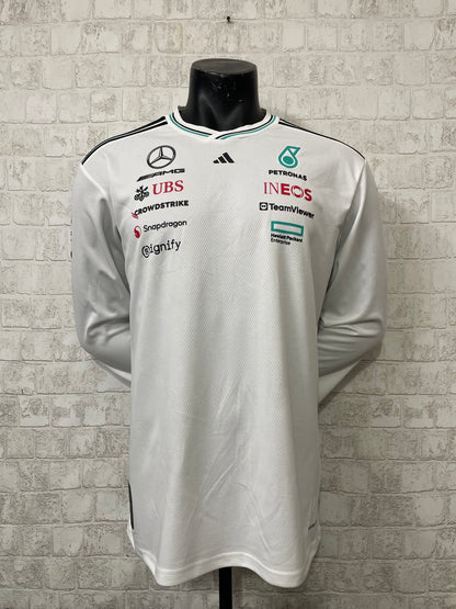 MERCEDES F1 2025 SWEATSHIRT WHITE