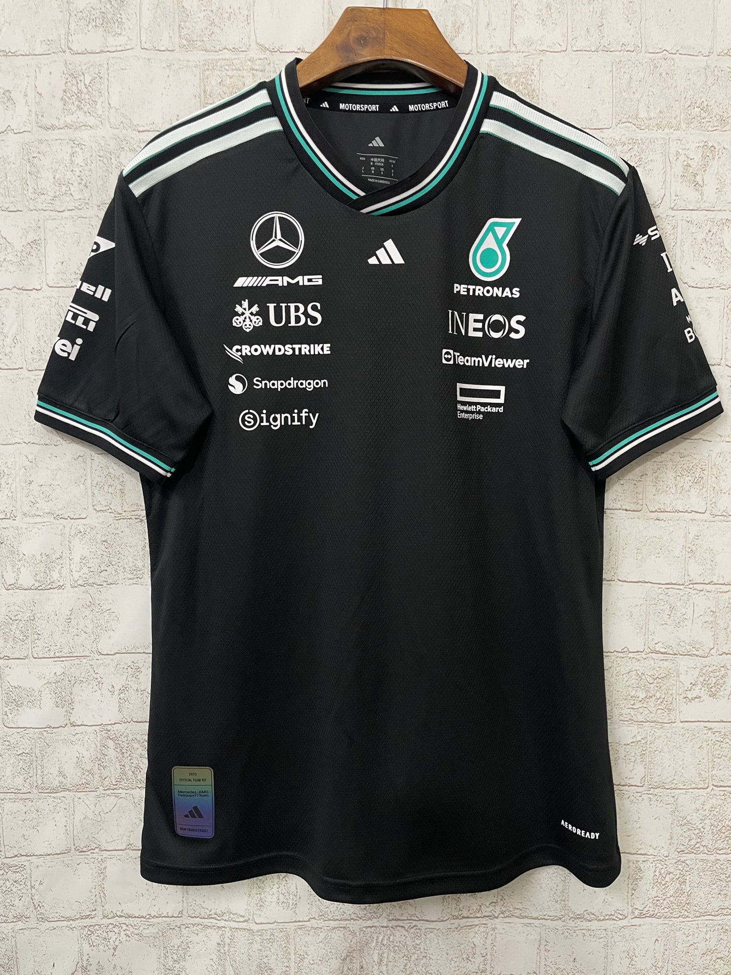 MERCEDES F1 2025 T-SHIRT BLACK