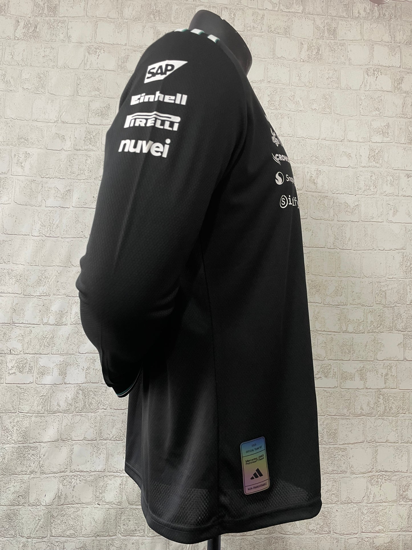 MERCEDES F1 2025 SWEATSHIRT BLACK